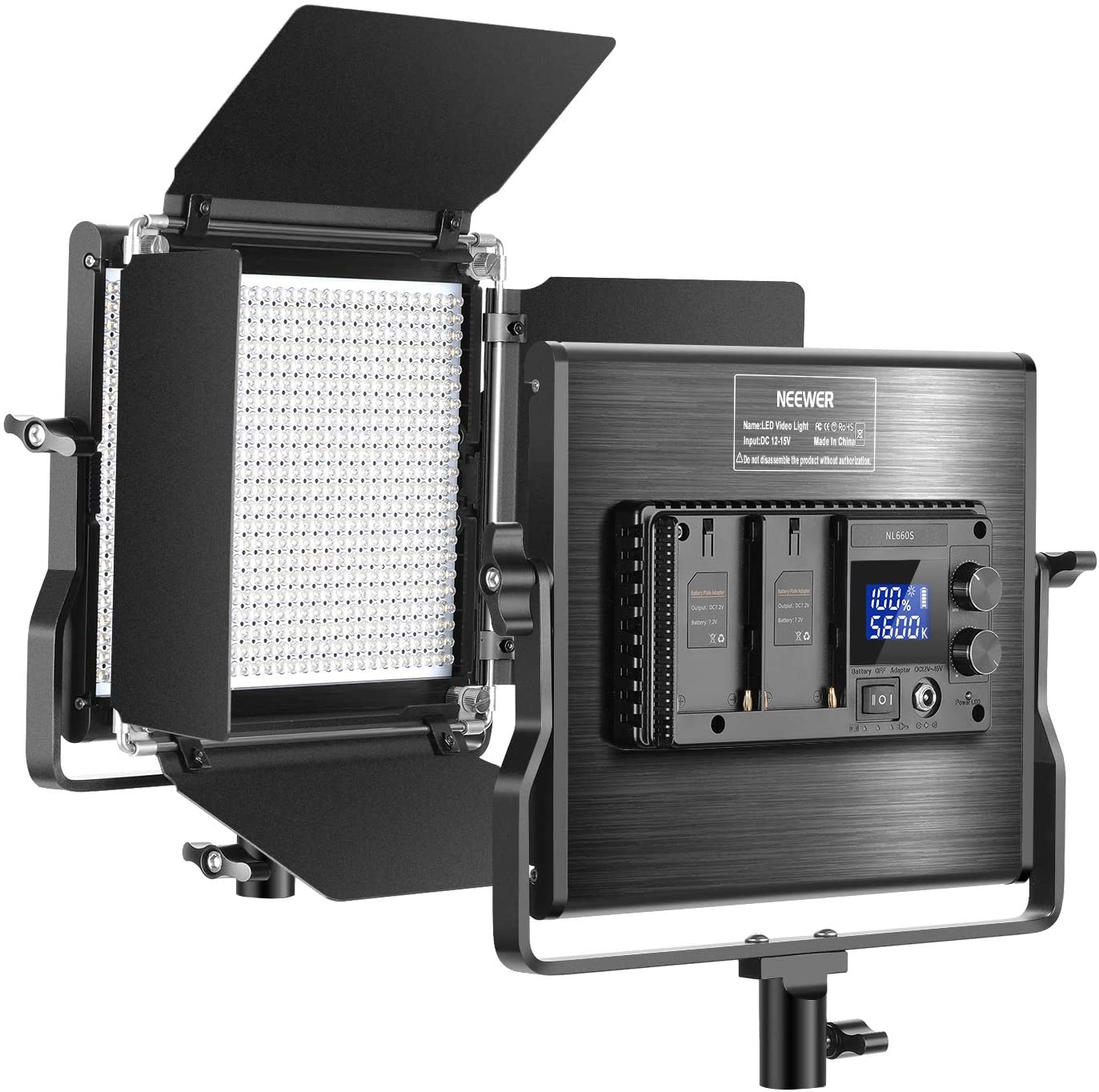 Alquiler Pack 3 Paneles Led RGW Neewer Regulable RGW 660 Panel LED de Luz  de Vídeo Madrid. ¡Haz tu reserva online!